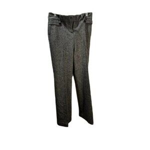 Ann Taylor Loft Gray Trouser Dress Pants Just‎ Below Waist Sz 0